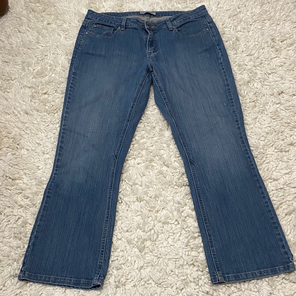 Classic Blue Women's Jeans denim riders Lee bootcut size 13